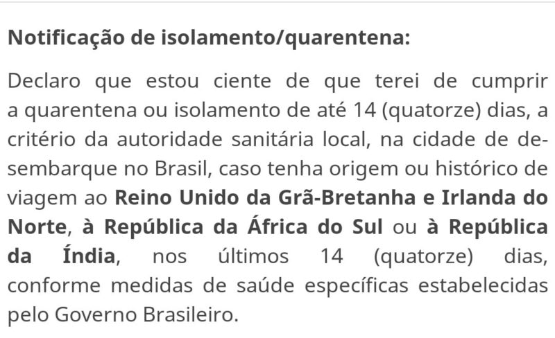 Jogadores estiveram na Inglaterra, mas mentiram no documento – Foto: Anvisa/Reprodu&ccedil;&atilde;o/ND