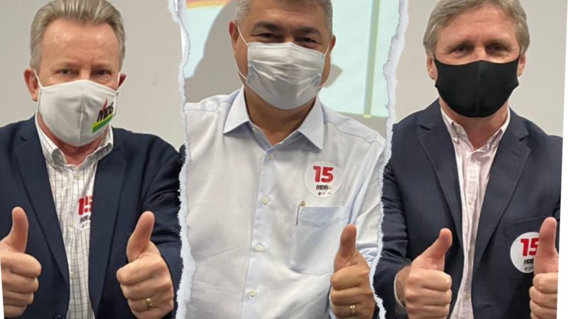 Arte sobre foto de Celso Maldaner, Ant&iacute;dio Lunelli e D&aacute;rio Berger – Foto: Divulga&ccedil;&atilde;o