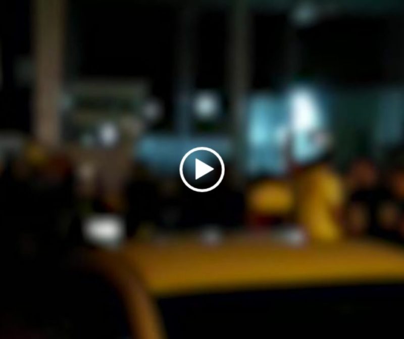 Vídeos feitos por moradores mostram verdadeira balada ao ar livre em Itajaí – Foto: Reprodução/ND