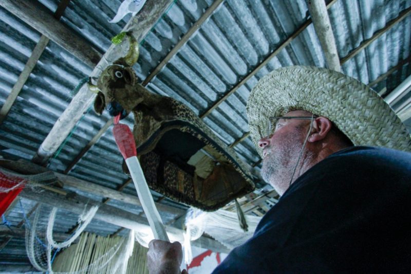 S&eacute;rgio &eacute; um entusiasta das tradi&ccedil;&otilde;es locais – Foto: L&eacute;o Munhoz/ND