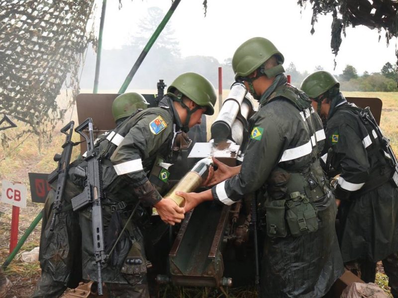 Militares passaram a semana em Três Barras &#8211; Foto: 28º GAC/Divulgação