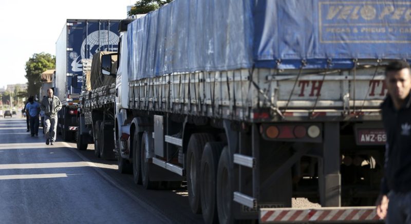 Caminhoneiros do sul de SC confirmam paralisa&ccedil;&atilde;o a partir do dia 7 de setembro. – Foto: Marcelo Camargo/Ag&ecirc;ncia Brasil/ND