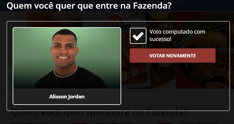 Dan&ccedil;arino de Itaja&iacute; concorre a uma vaga em A Fazenda 13 – Foto: Reprodu&ccedil;&atilde;o R7