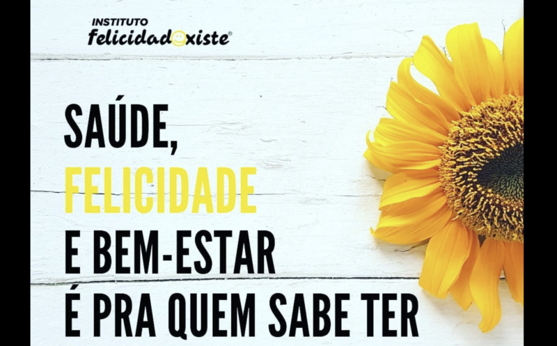 Instituto promove ação de bem-estar com live na internet – Foto: Reprodução