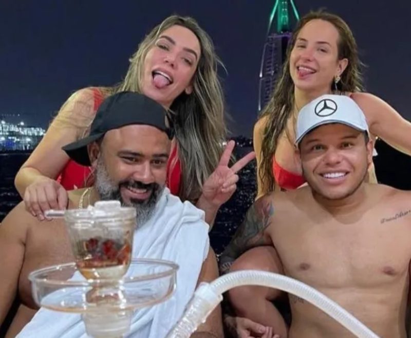 Gabi e Tierry acompanharam Danilo em passeio por Dubai – Foto: Redes sociais/Reprodução/ND
