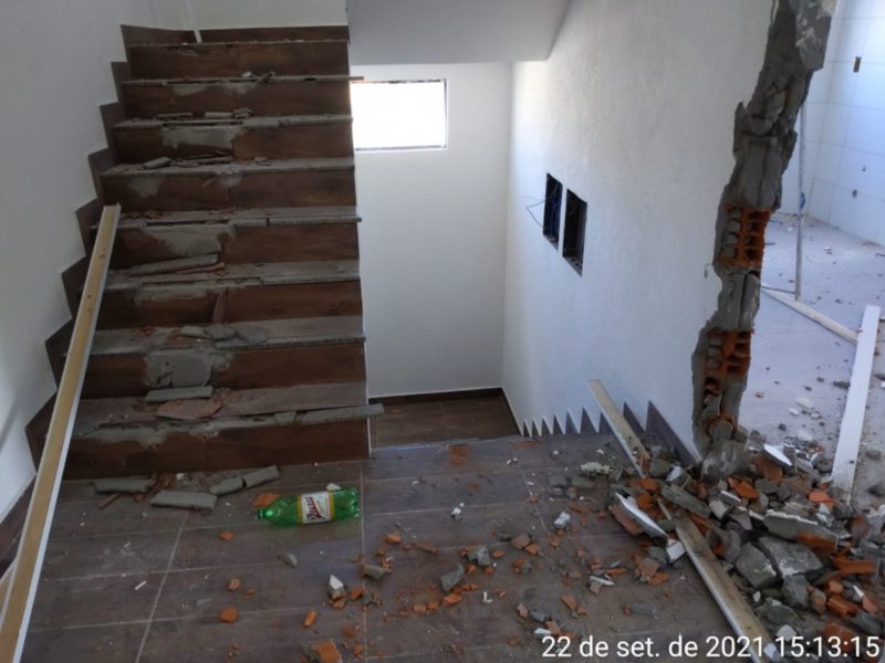 Demolição foi feita através da Prefeitura Municipal de Florianópolis – Foto: PMF/Divulgação/ND