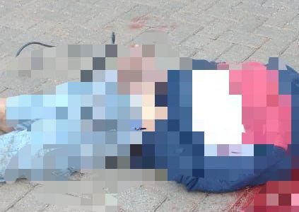 Homem foi encontrado morto e com as mãos amarradas em rua de Palhoça na tarde desta terça (14) – Foto: Reprodução