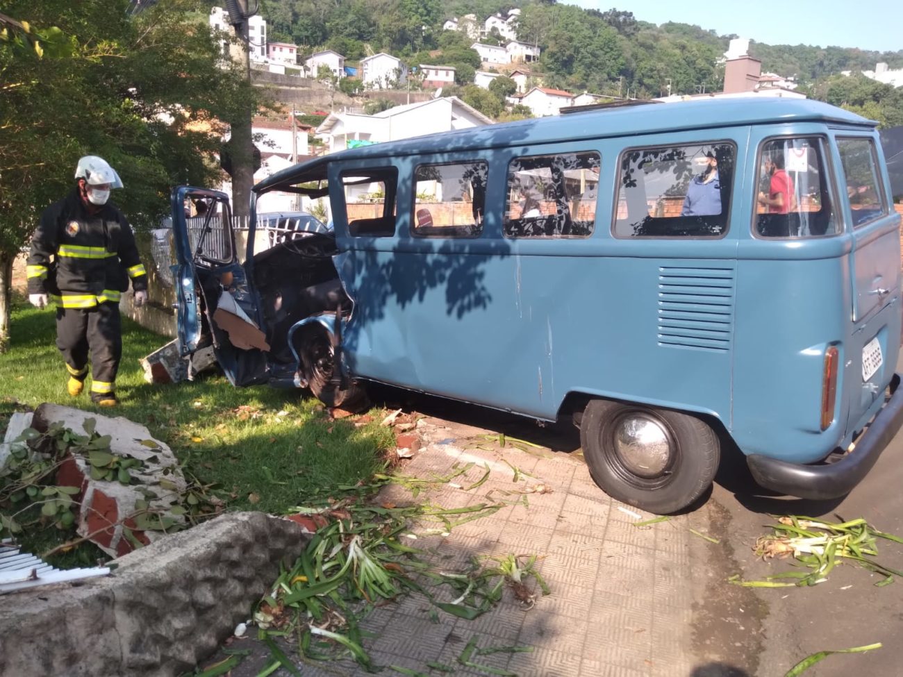 Acidente ocorreu na tarde desta quarta-feira (29). - Diego Franke portal In Concas/Divulgação/ND