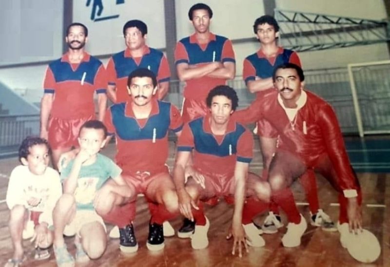 Equipe de futsal do DNER. Time de boleiros da Grande Florianópolis. – Foto: Acervo Jorge Lima/ND