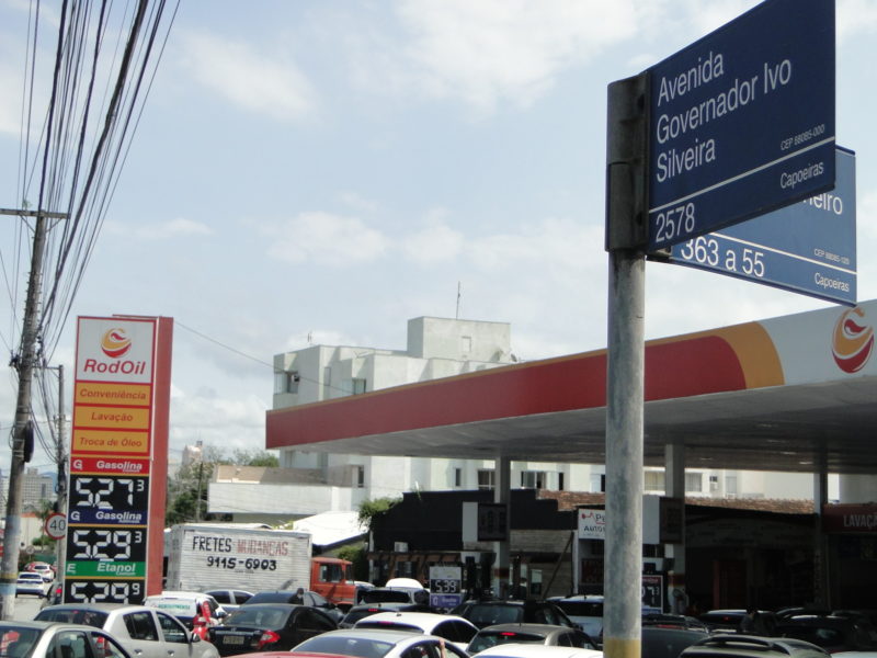 Posto localizado na Avenida Ivo Silveira, bairro Capoeiras – Foto: Diogo de Souza/ND