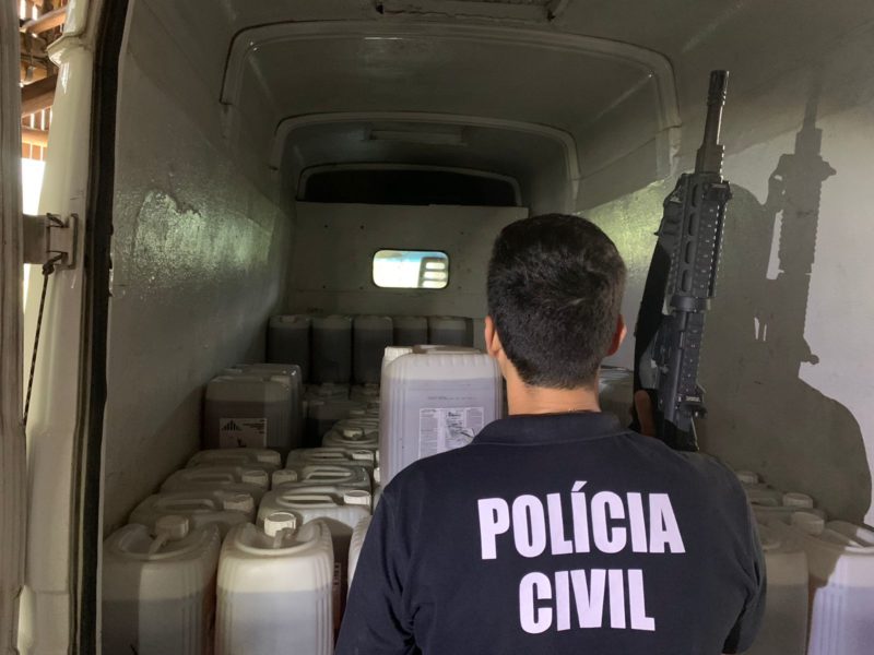 Pol&iacute;cia descobriu o local na manh&atilde; desta ter&ccedil;a (14) – Foto: Pol&iacute;cia Civil/Divulga&ccedil;&atilde;o