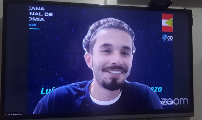 O criciumense Luís Eduardo Candiotto Tereza, de 19 anos foi campeão da Gincana Nacional de Economia nesta terça-feira (7) – Foto: Divulgação/UNESC