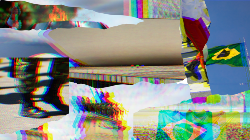 Recortes de s&iacute;mbolos nacionais em alus&atilde;o ao dia Sete de Setembro – Foto: Arte: Altair Magagnin Jr.