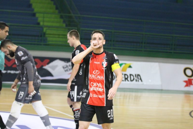JEC Futsal é soberano, goleia o Concórdia e mantém invencibilidade no Campeonato Catarinense – Foto: Juliano Schmidt/JEC Futsal/Divulgação/ND