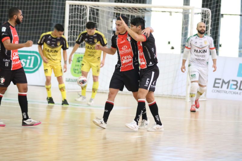 JEC Futsal e Jaragu&aacute; disputam cl&aacute;ssico na final do Catarinense – Foto: Juliano Schmidt/JEC Futsal/Divulga&ccedil;&atilde;o/ND