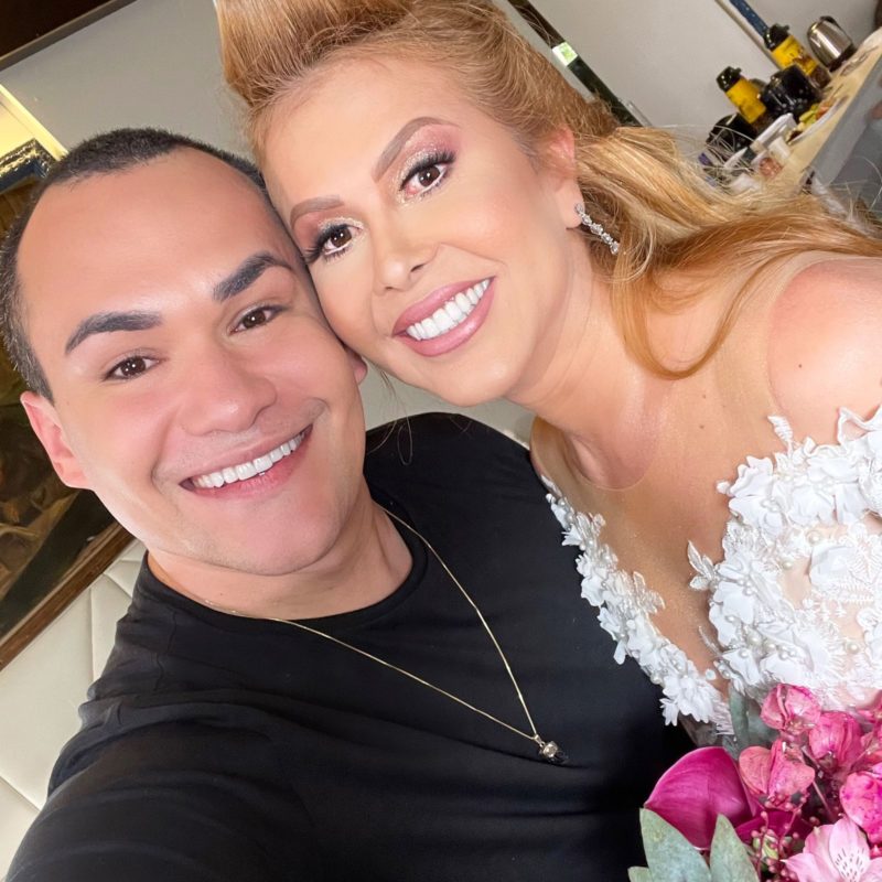 Tofanelli falou sobre a experiência de maquiar Joelma para clipe no qual ela se casa – Foto: Reprodução/Arquivo Pessoal