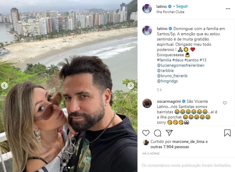 Cantor acabou cometendo gafe nas redes sociais – Foto: Reprodução/Instagram