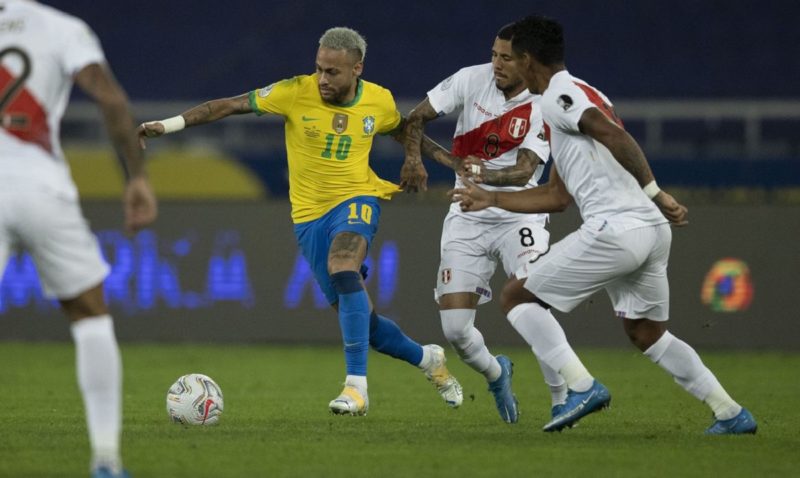 Brasil e Peru se enfrentam nesta quinta (9) em Recife pelas Eliminatórias da Copa do Catar 2022 – Foto: Lucas Figueiredo/CBF/ND