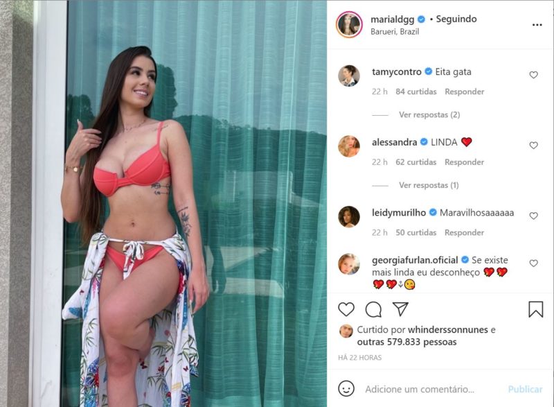 Whindersson Nunes curte foto da ex, Maria Lina Deggan, e agita seguidores – Foto: Reprodu&ccedil;&atilde;o/Internet