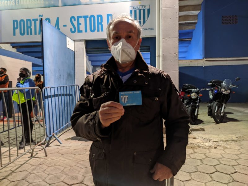 M&aacute;rio n&atilde;o via a hora de matar as saudades do time de cora&ccedil;&atilde;o – Foto: Ian Sell/ND