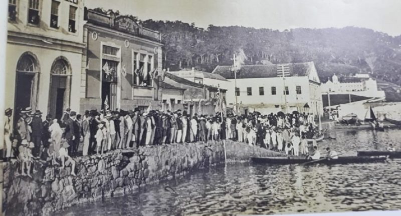 Etapas gloriosas e hist&oacute;ricas do remo de Florian&oacute;polis. – Foto: Casa da Mem&oacute;ria de Florian&oacute;polis/Aldo Luz/ND