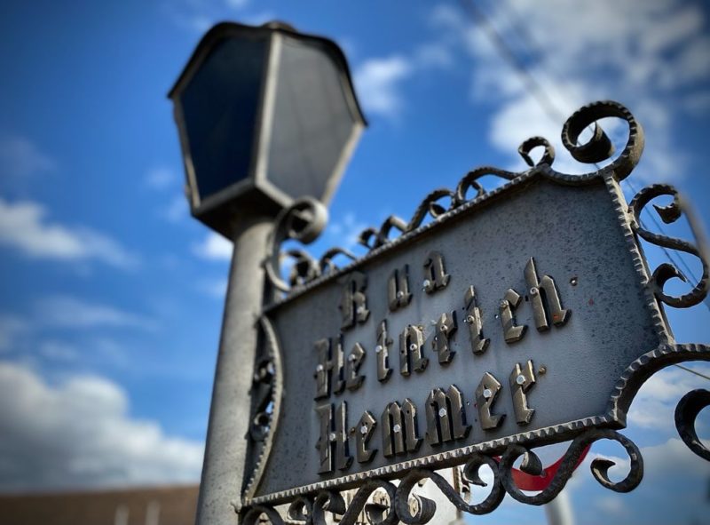 Placa da rua Heinrich Hemmer, do bairro Badenfurt- Foto: Mois&eacute;s StUker/NDTV
