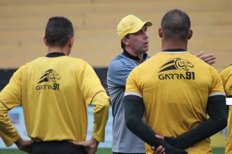 Técnico Paulo Baier ressaltou que a semana de trabalho foi boa com os atletas e que acredita que a equipe voltará a jogar bem neste sábado (18) contra o Mirassol no HH – Foto: Celso da Luz/CriciúmaEC