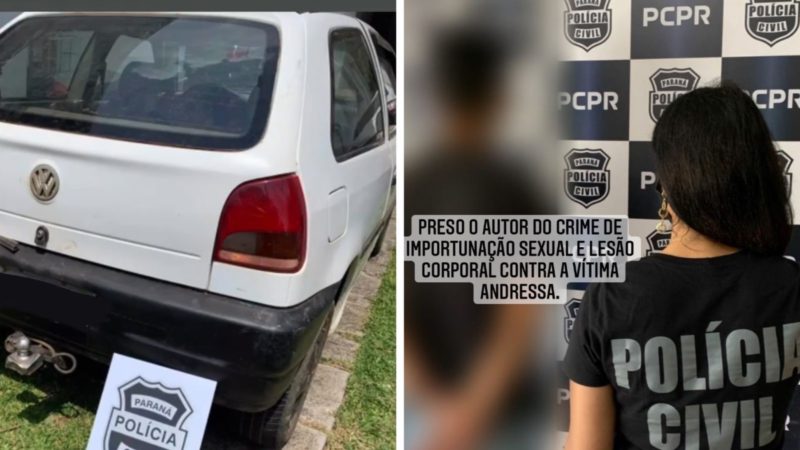 Homem que assediou ciclista em Palmas (PR) &eacute; preso – Foto: Pol&iacute;cia Civil/ND