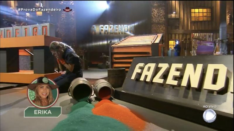 Erika vence a Prova do Fazendeiro – Foto: Reprodução Record TV