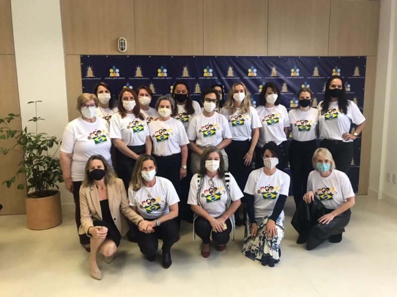 Representantes catarinenses do Grupo Mulheres do Brasil – Foto: Unidos pela Vacina/Divulga&ccedil;&atilde;o/ND