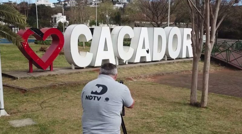 Grupo ND chega a Caçador. – Foto: Reprodução/NDTV