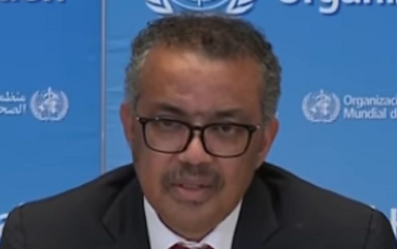 Diretor da OMS, Tedros Adhanom, alerta para falta de terceira dose da vacina contra Covid-19 – Foto: Reprodução/ Youtube