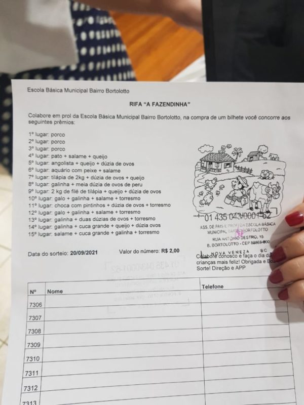 A lista de pr&ecirc;mios da rifa A Fazendinha tem produtos oriundos do agroneg&oacute;cio. – Foto: Divulga&ccedil;&atilde;o