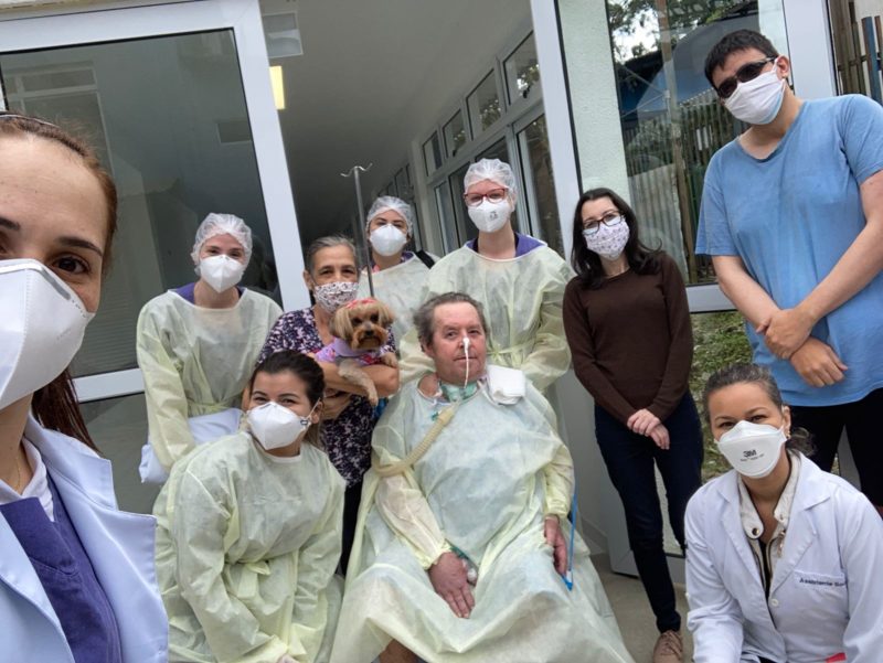 edson e os profissionais de saúde