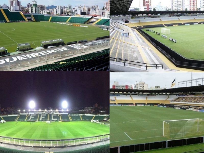 Estádio Orlando Scarpelli e Heriberto Hülse, em Florianópolis e Criciúma, serão os palcos do retorno dos torcedores &#8211; Foto: Reprodução