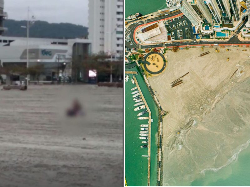Após cenas de sexo explícito, trecho da praia Central de BC será liberado para população – Foto: Reprodução/Instagram