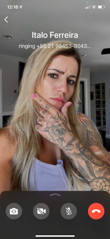 Skatista acabou vazando n&uacute;mero de &Iacute;talo Ferreira – Foto: Internet/Divulga&ccedil;&atilde;o/ND