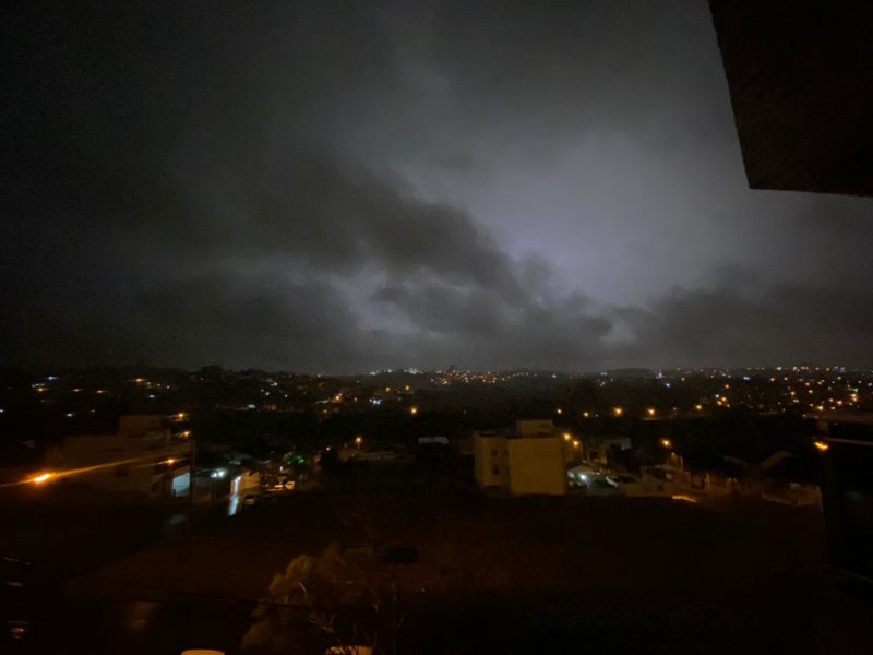 Tempestades atingiram a regi&atilde;o Oeste de SC – Foto: Willian Ricardo/ND