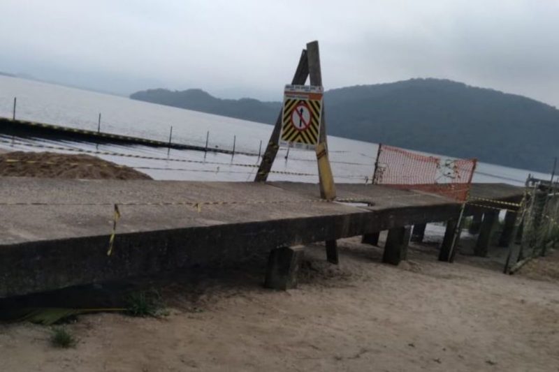 Trapiche da praia da Vigorelli será demolido – Foto: Prefeitura de Joinville/Divulgação