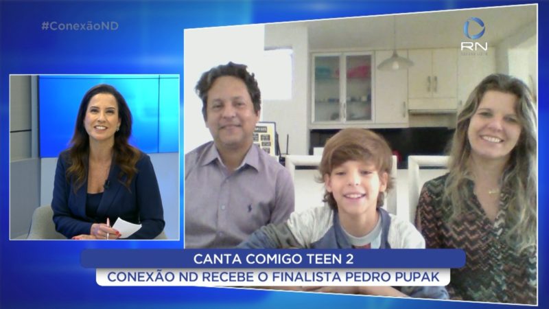 Por chamada de v&iacute;deo, M&aacute;rcia Dutra conversa com Pedro e a fam&iacute;lia. – Foto: Reprodu&ccedil;&atilde;o/NDTV