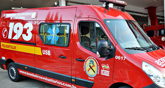 bombeiros socorreram vítima 
