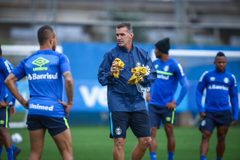 Vagner Mancini fez dois treinamentos visando ao jogo contra o Juventude. - Foto: Lucas Uebel/Gremio FBPA