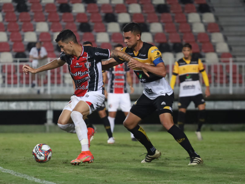 JEC e Crici&uacute;ma ficaram no 1 a 1 em jogo marcado por erro de arbitragem – Foto: Vitor Forcellini/JEC/Divulga&ccedil;&atilde;o/ND