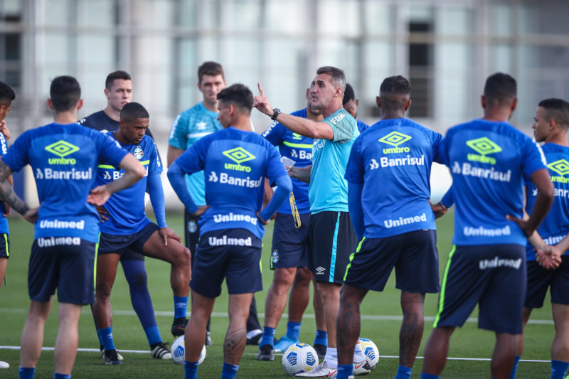 Grupo teve semana intensa de treinamentos com foco no jogo de segunda-feira. - Foto: Lucas Uebel/Gremio FBPA/ND