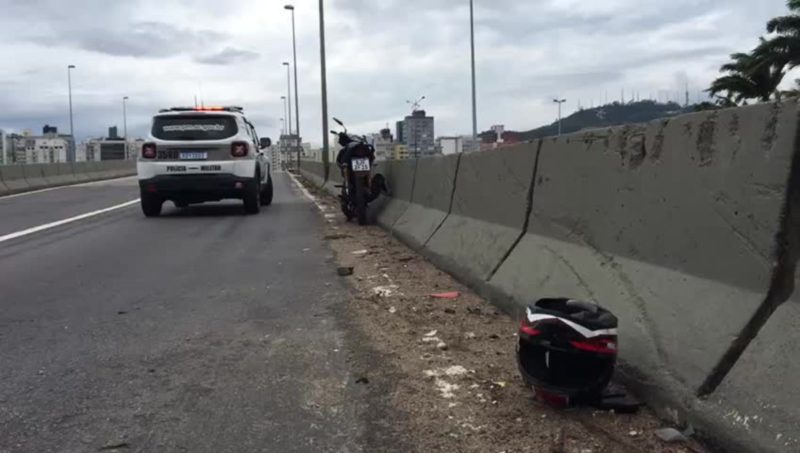 Jovem de 25 anos morreu após acidente no elevado Dias Velho, no Centro da Capital – Foto: GMF/Divulgação/ND