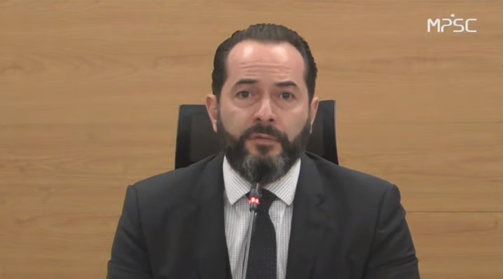 Fernando Comin, chefe do Minist&eacute;rio P&uacute;blico de SC, na abertura do ato p&uacute;blico online desta quarta-feira (13) – Foto: Divulga&ccedil;&atilde;o/ND