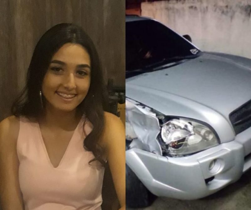 Vanessa tinha 18 anos e foi atropelada e prensada contra caminh&atilde;o ap&oacute;s ser assediada na rua, em Itaja&iacute; – Foto: Arquivo pessoal e PMSC/Divulga&ccedil;&atilde;o