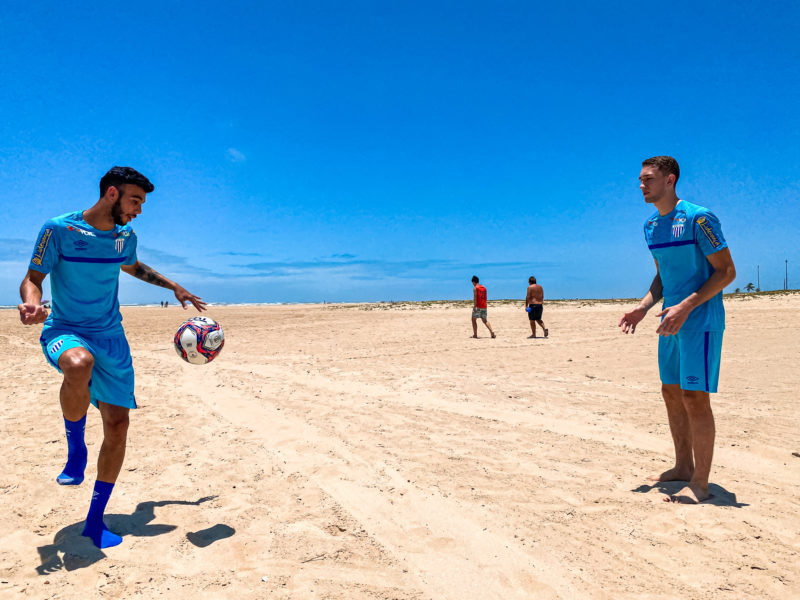 Avaí treinou em Aracaju no domingo – Foto: Avaí/Divulgação