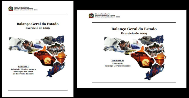 Balanço Geral do Estado – Exercício de 2009 – Foto: Divulgação
