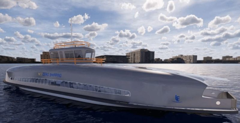 Barco el&eacute;trico que deve ser usado no transporte aquavi&aacute;rio em Florian&oacute;polis – Foto: Reprodu&ccedil;&atilde;o/NDTV RecordTV